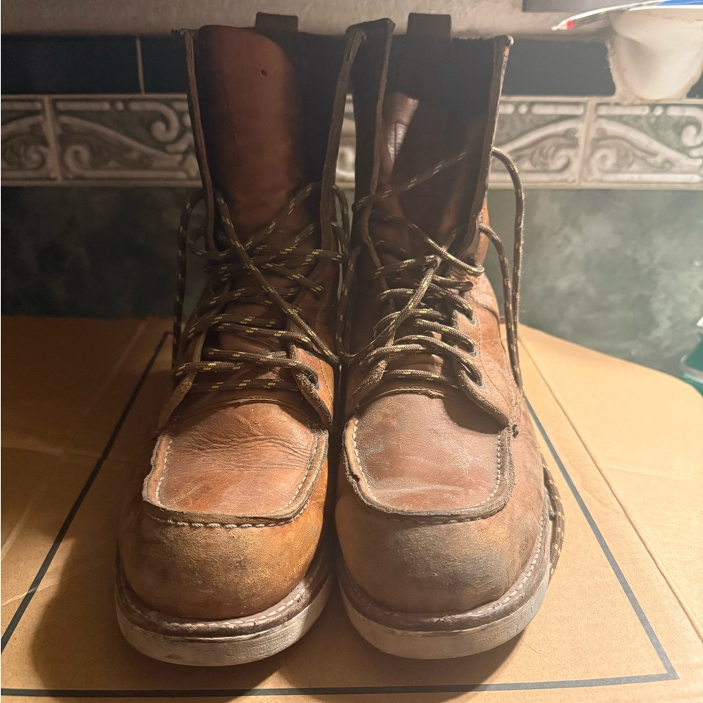 Red Wing Shoes Rustic Brown Leather Boots